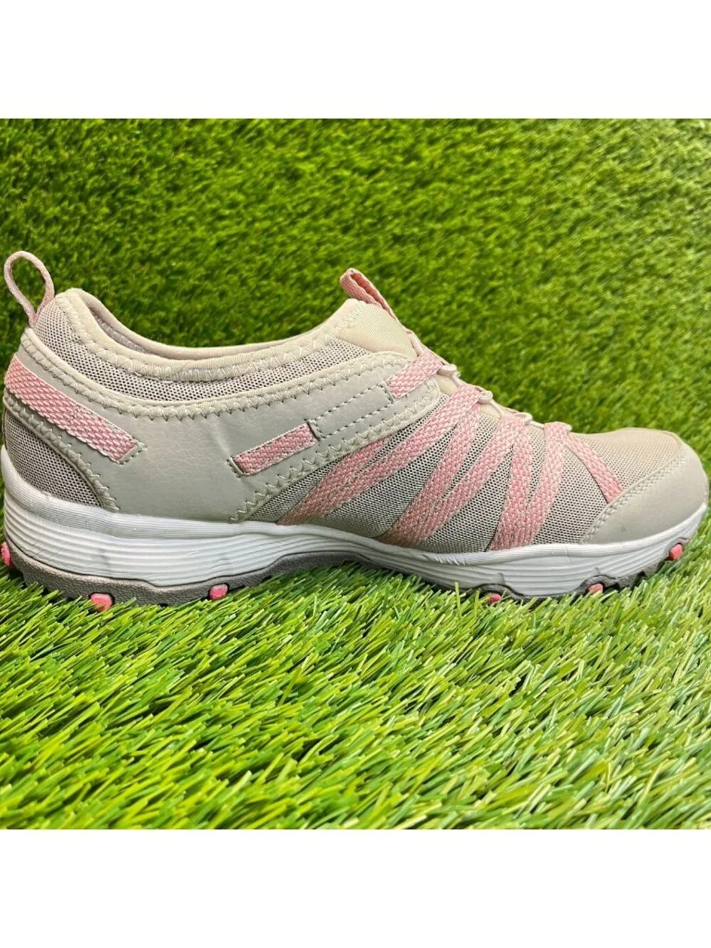 Skechers Seager Hiker Womens Size 9 Taupe Pink Athletic Running Shoes Sneakers
